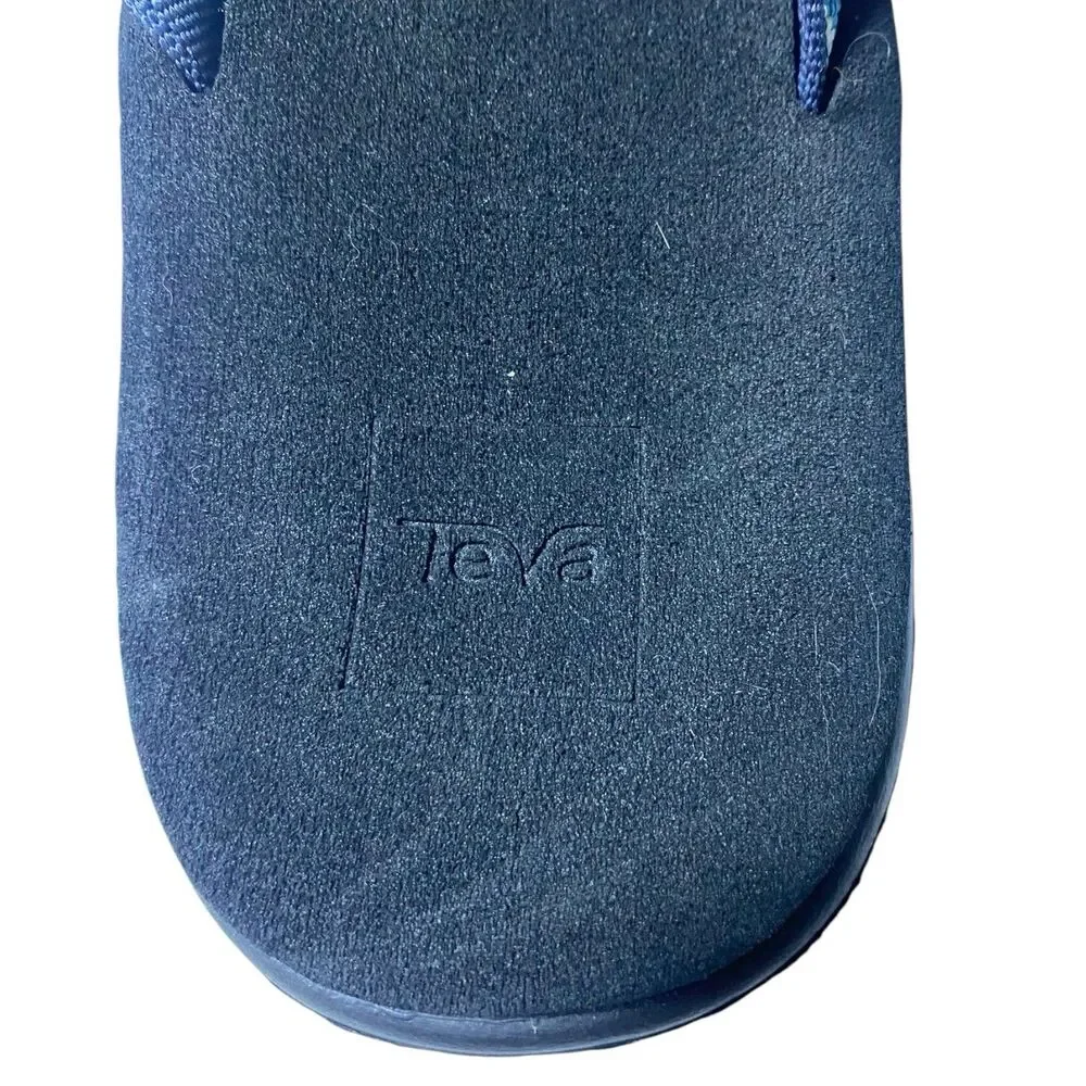 Teva Sandals Womens 9 Voya Flip Flop Paint Track Blue Comfort Casual SN 1019040